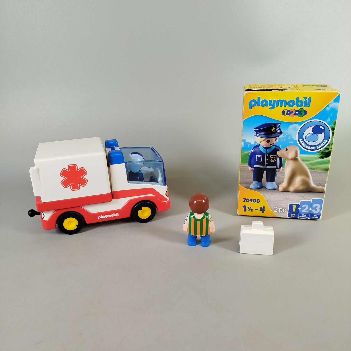 Playmobil 1.2.3 Krankenwagen und Set 70408, OVP