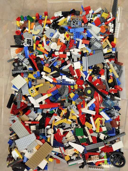 Konvolut ca. 5 kg verschiede Marken - Lego und kompatible Steine