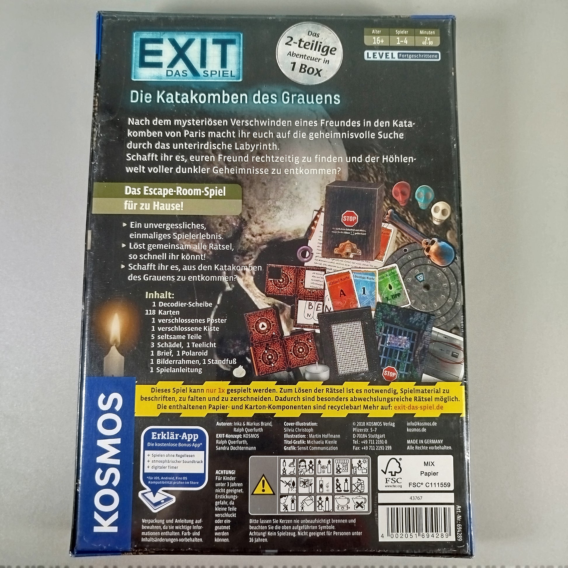 Kosmos Brettspiel - Die Katakomben des Grauens