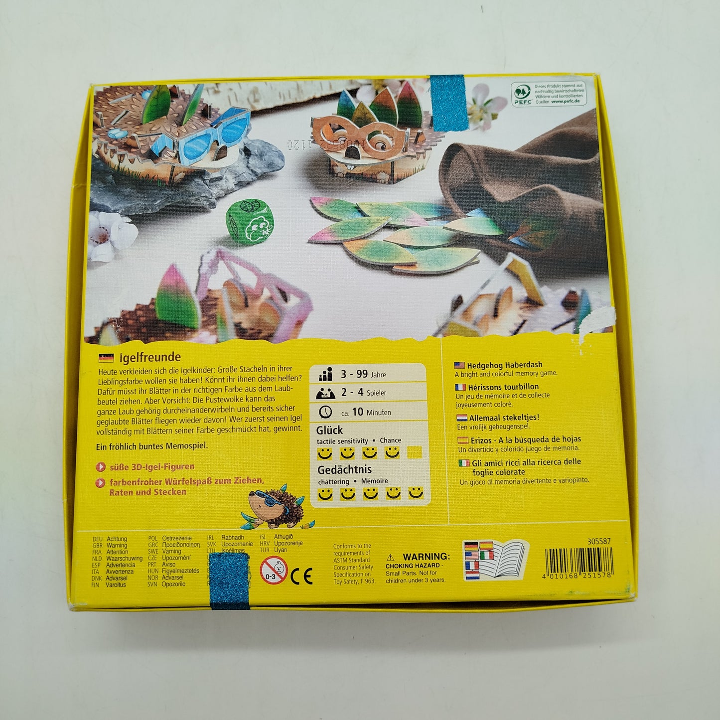 HABA Igelfreunde Blättersuche 305587 Brettspiel Neu