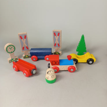 Bundle Holzeisenbahn Zug & Schienen