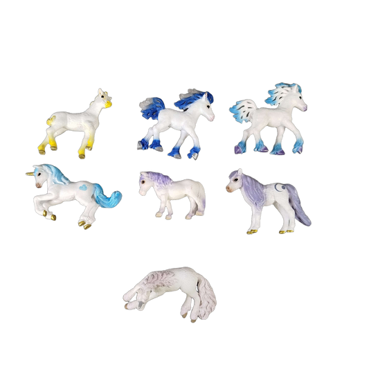 Schleich Bundle Einhorn & Pegasus Fohlen 7 Teile Pferdefiguren