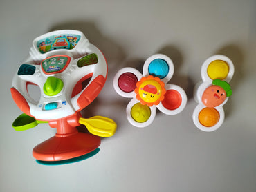 Interaktives Kleinkinder-Spielset – Lenkrad, Hubschrauber & mehr