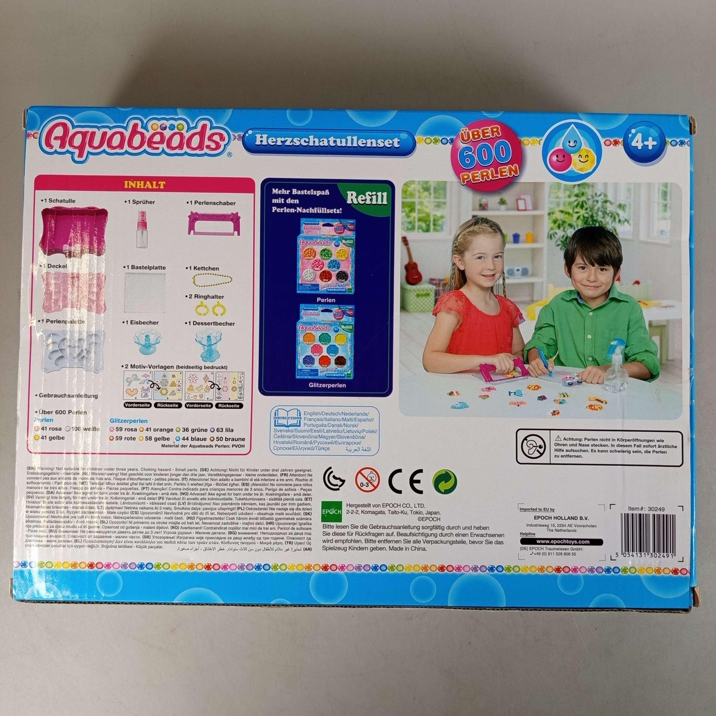 Epoch Aquabeads 30249 ✂️🎀 Bastelset, neuwertig, ab 3 4 5 Jahre | ✅ geprüft