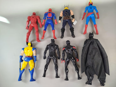 Actionfiguren Set von 8 Superhelden – Marvel & DC Figuren 12–15 cm