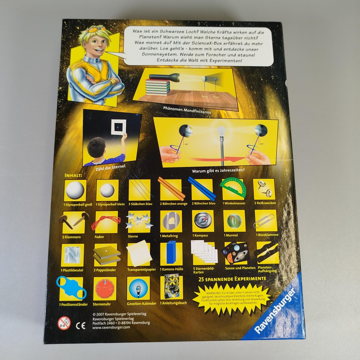 Ravensburger Experimentierkasten – Science X Sonnensystem, Lernspiel