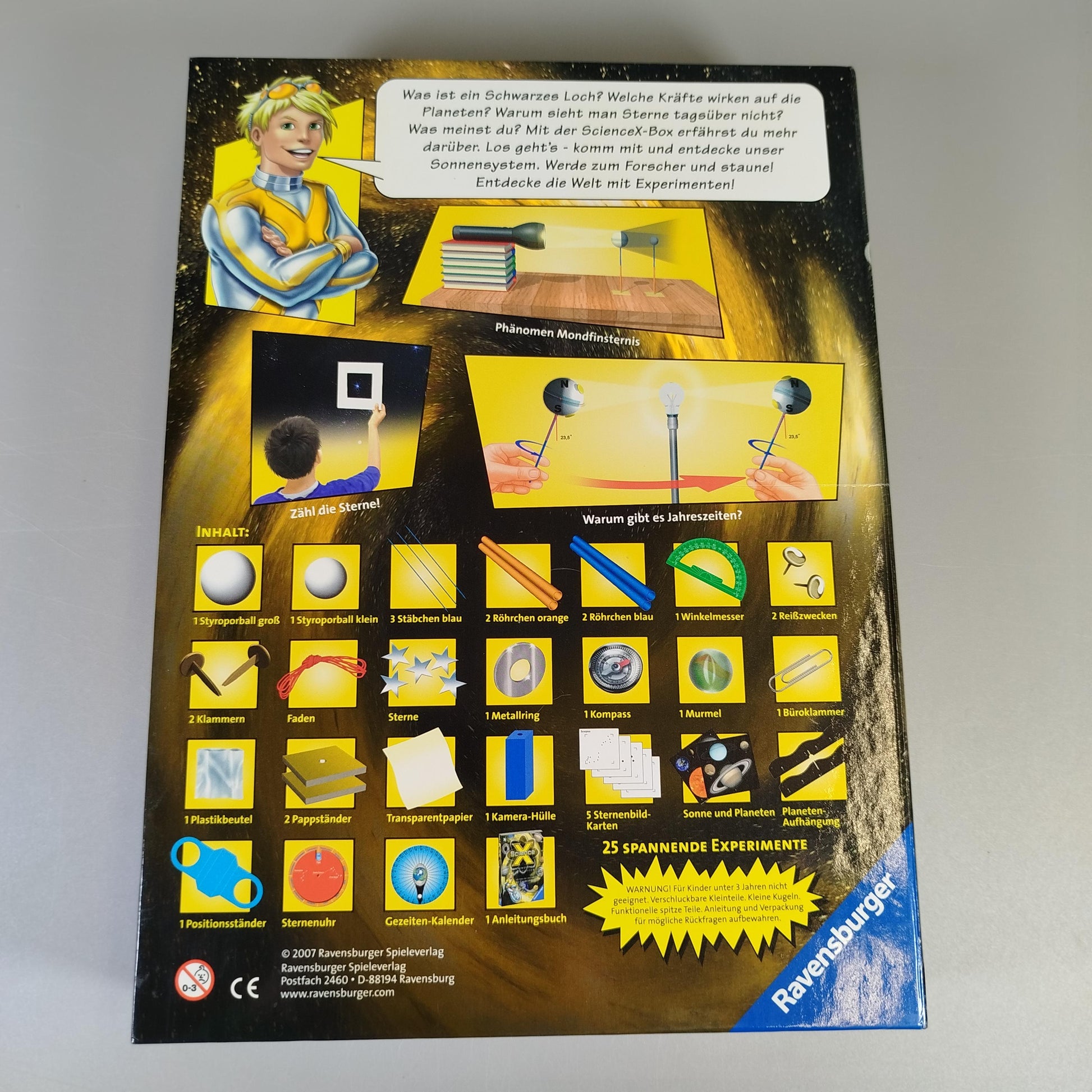 Ravensburger Experimentierkasten – Science X Sonnensystem, Lernspiel