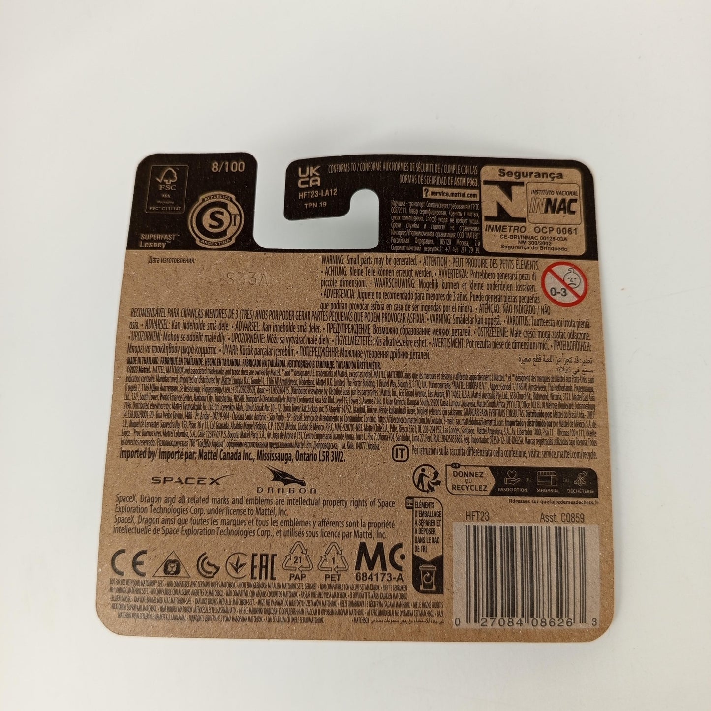 Matchbox Sky Busters Set von 2 – Boeing 747 & SpaceX Dragon, OVP, neu