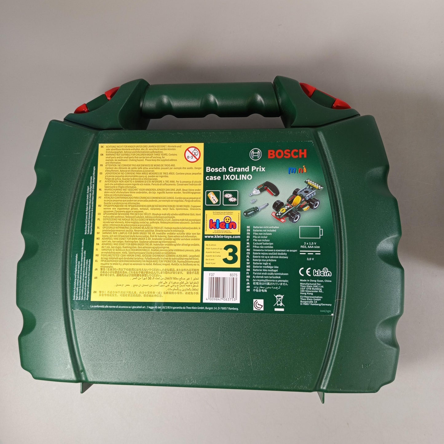 Klein Bosch Grand Prix basic Werkzeugkoffer Set mit Rennwagen, OVP