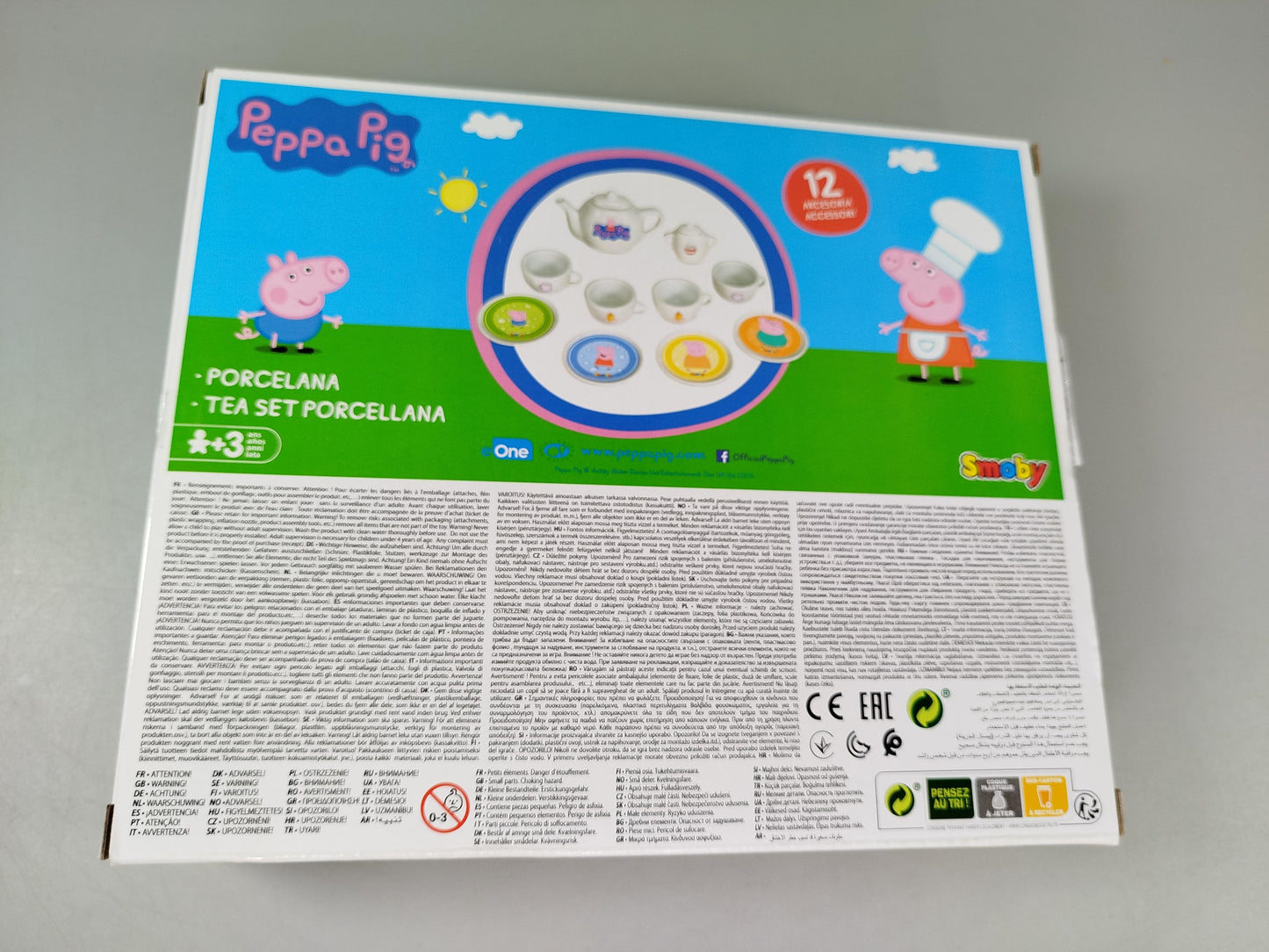 Smoby Peppa Pig Teeservice 12-teiliges Spielzeug-Set, OVP, neu