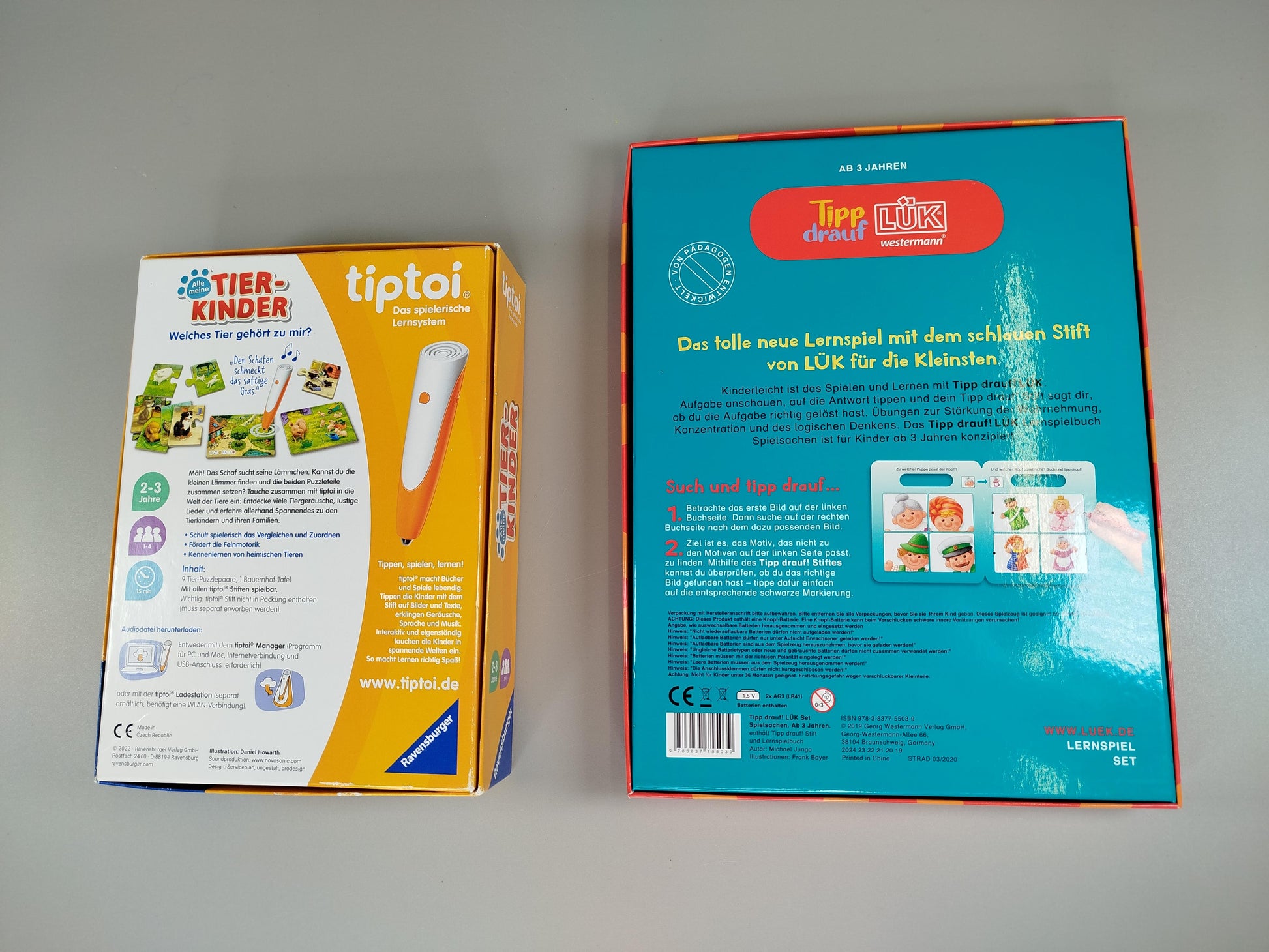 Lernspiel-Bundle Tierkinder & Spielsachen