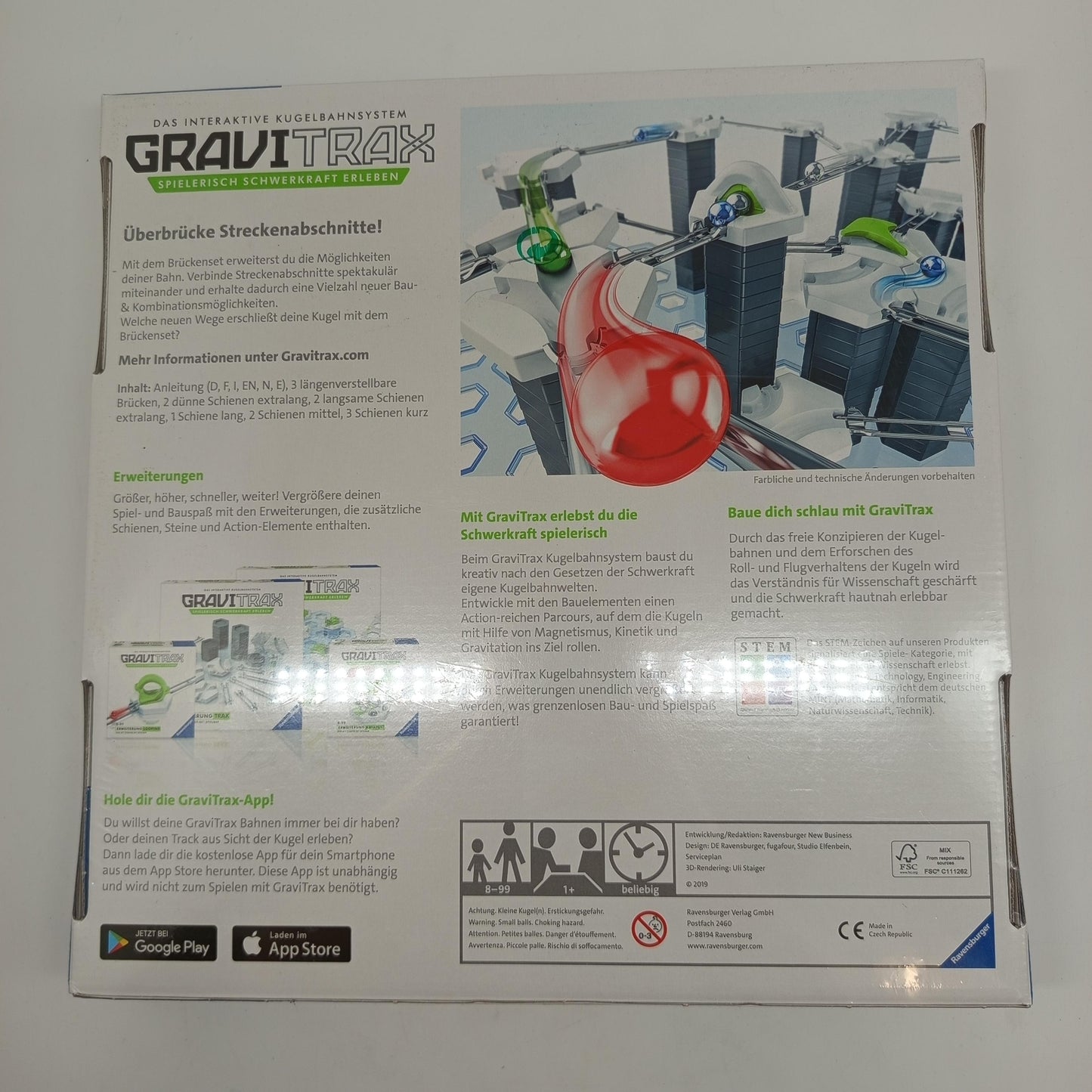 Ravensburger GraviTrax Erweiterung Brücken – Kugelbahn Zubehör, neu, OVP