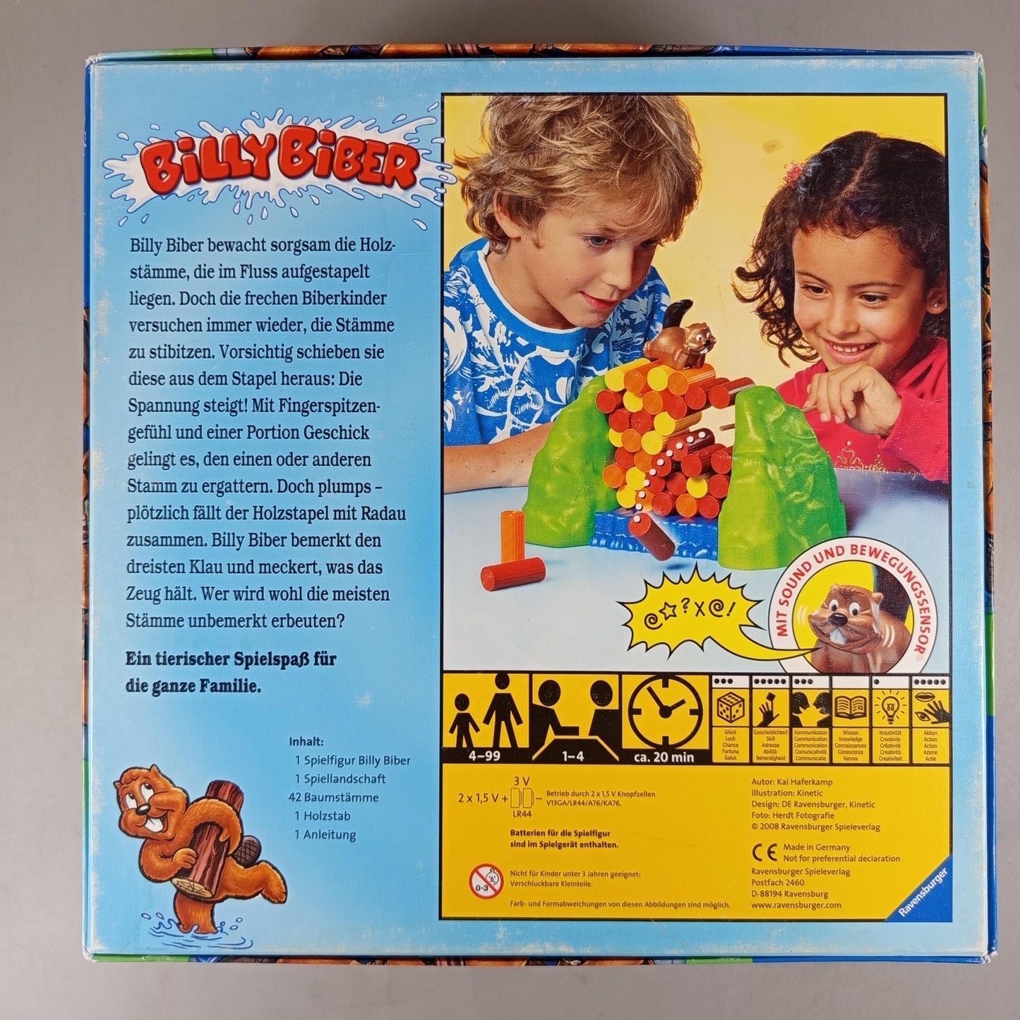 Ravensburger Billy Biber Brettspiel, gebraucht, ab 3 4 5 Jahre | ✅ geprüft