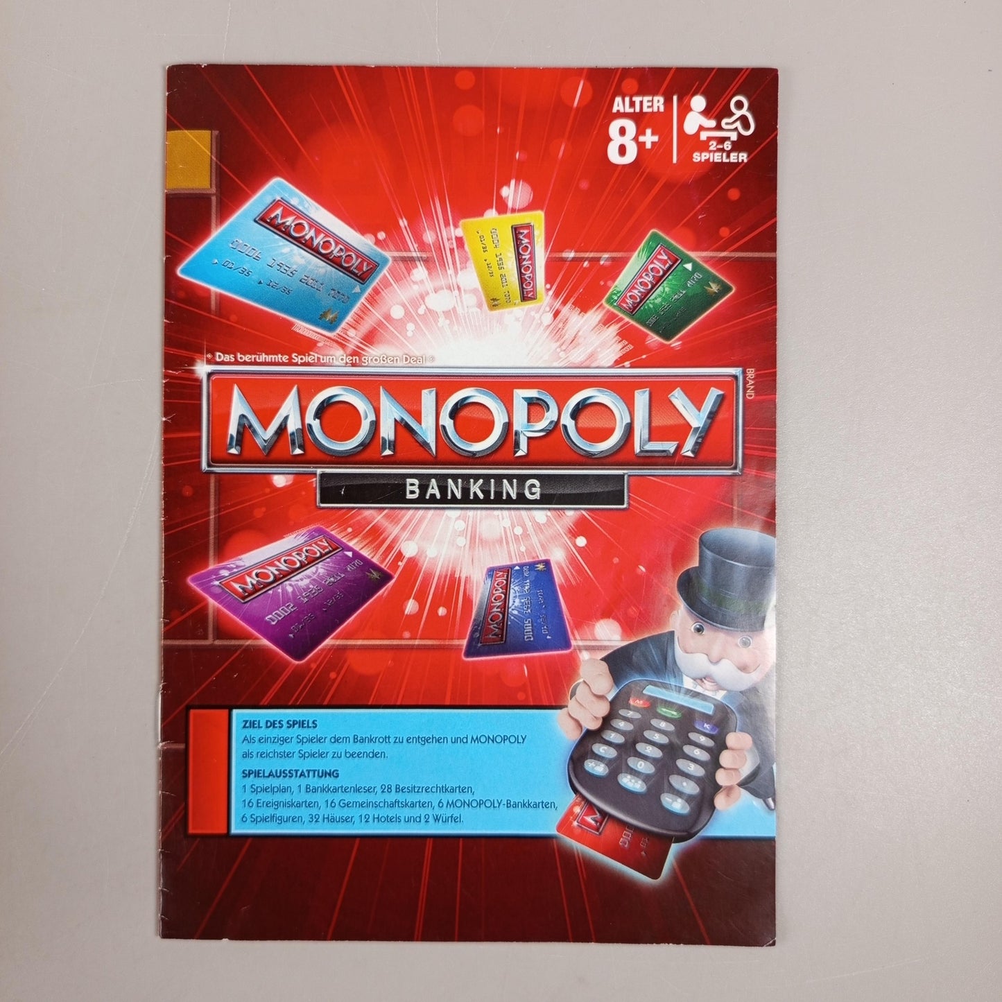 Hasbro Monopoly Banking Brettspiel, gebraucht, ab 3 4 5 Jahre | ✅ geprüft