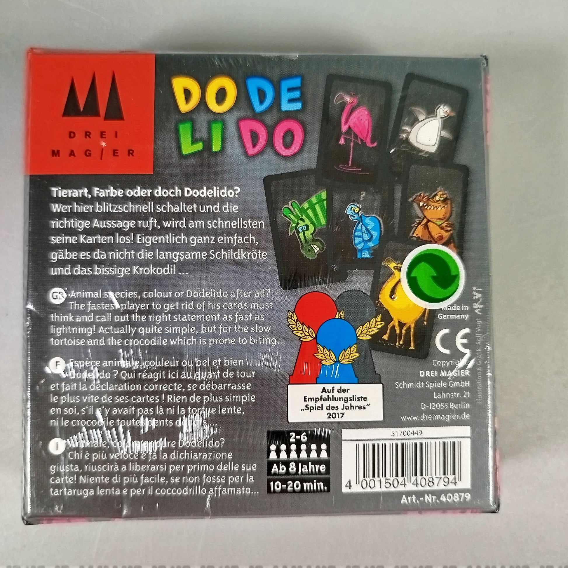 Drei Magier Spiele Kartenspiel Dodelido, Quizspiel, gebraucht