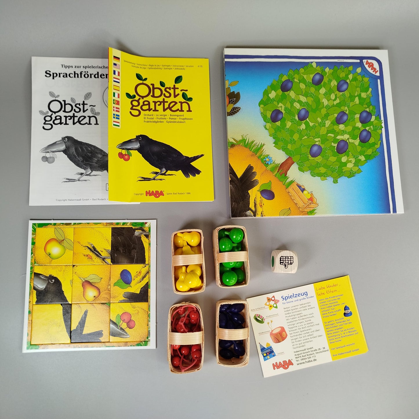 HABA Gesellschaftsspiel Obstgarten, mit OVP