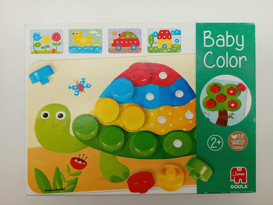 Goula Baby Color Farbsortierspiel – Lernspiel mit Steckknöpfen