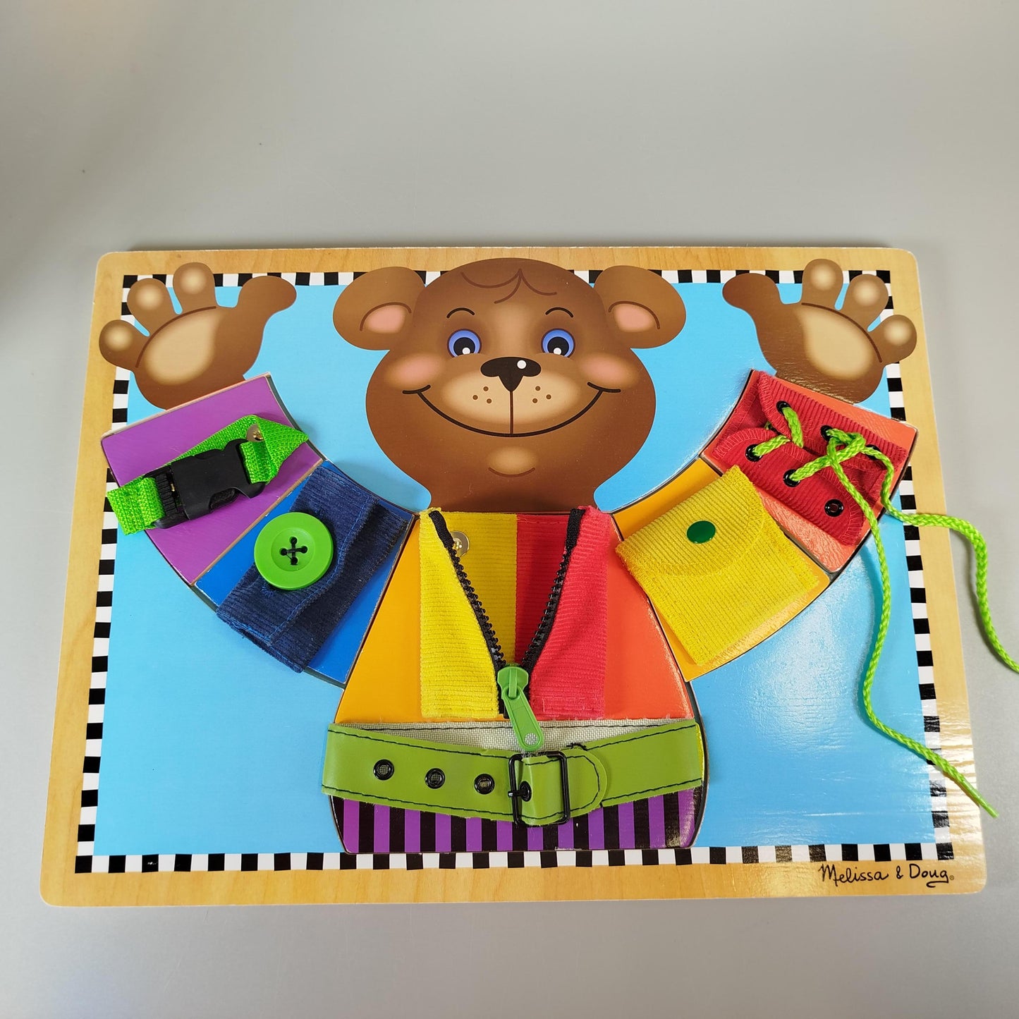 Lernspiel-Set: Werkbank und Anziehbär Puzzle