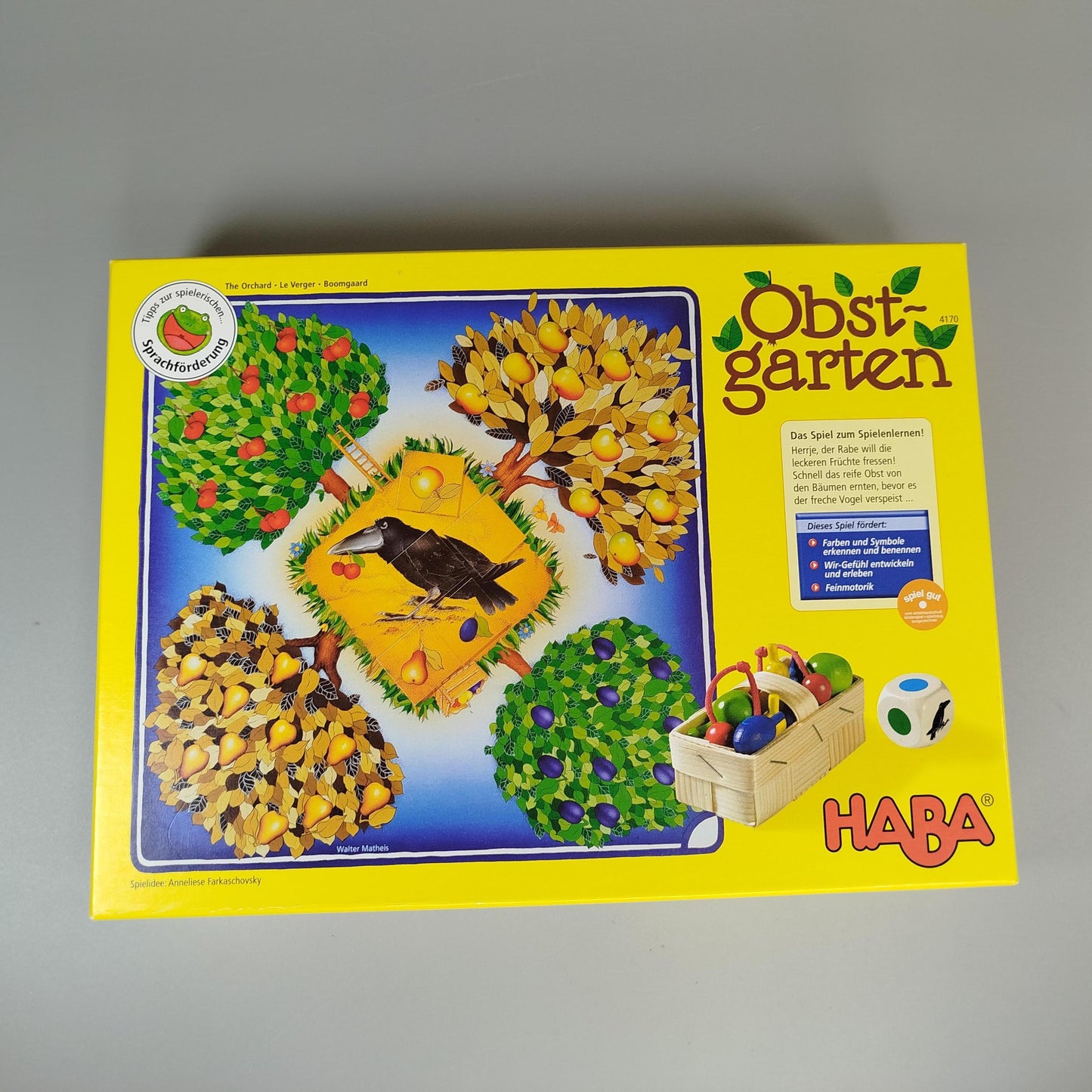 HABA Gesellschaftsspiel Obstgarten, mit OVP