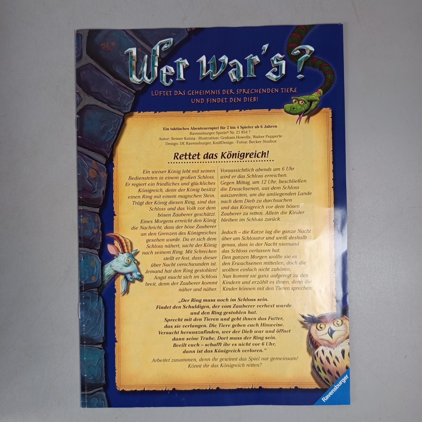 Ravensburger Bundle Werwars Brettspiel, gebraucht, ab 6 7 8 Jahre | ✅ geprüft