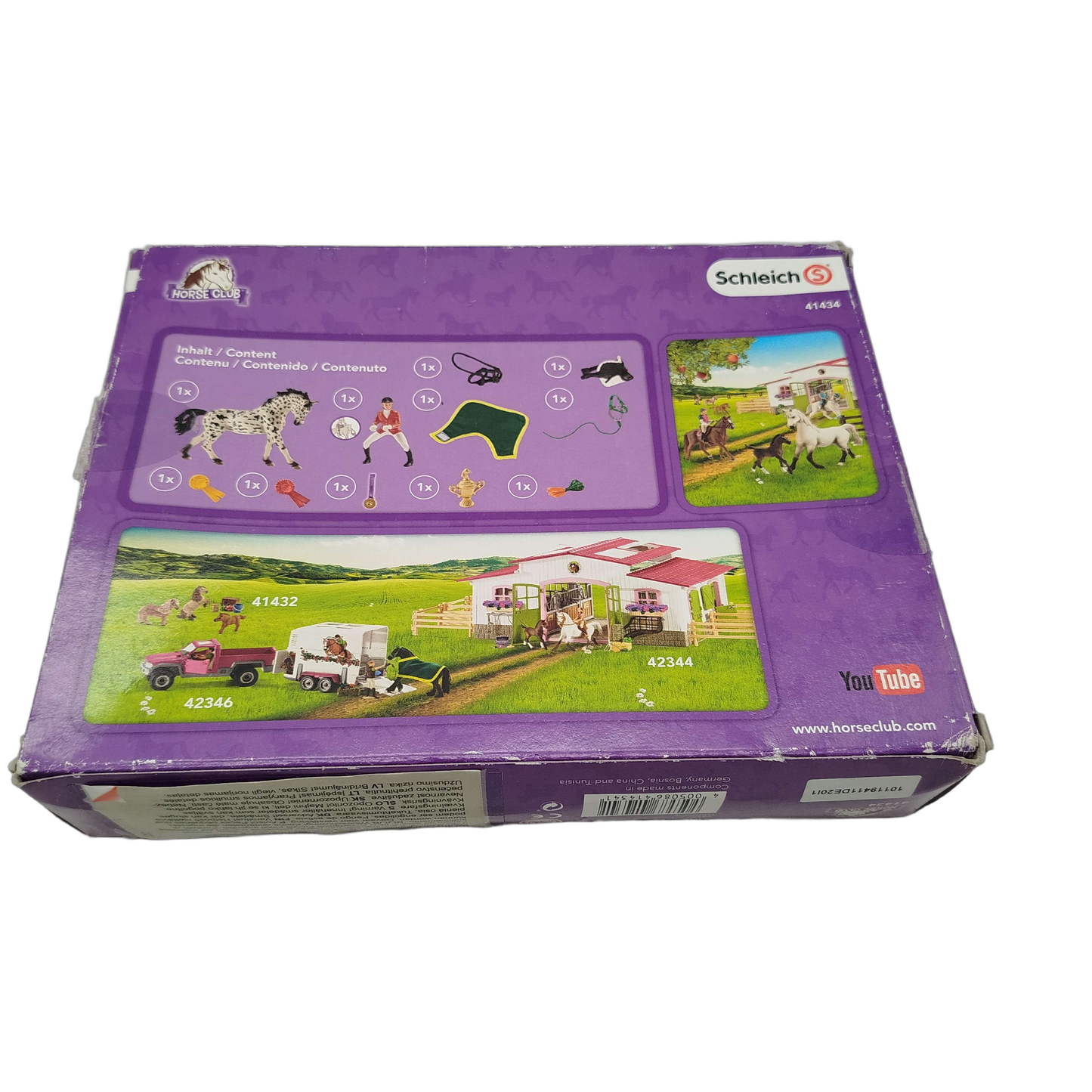 Schleich 41434 Reitturnier Set mit Knabstrupper Stute