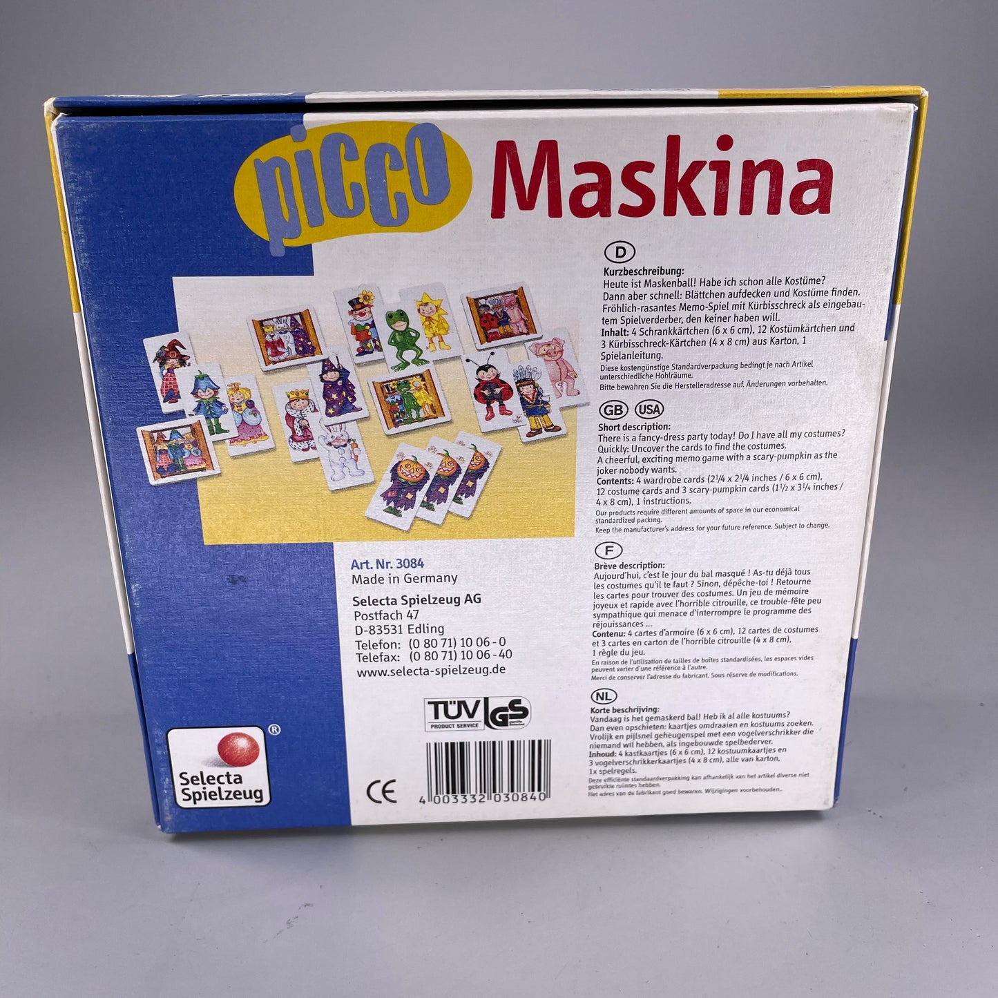 Selecta, Ravensburger Lernspiele ab 3 Jahren, Janosch Lotto, Farben und Formen