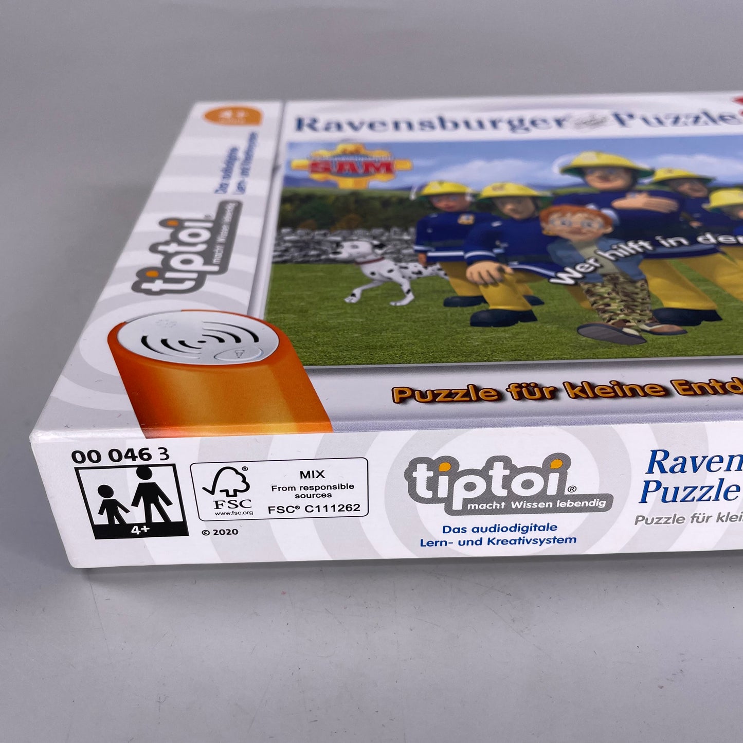 Ravensburger Puzzle Set ab 4 Jahren, 4x24, Tiptoi Feuerwehrmann Sam