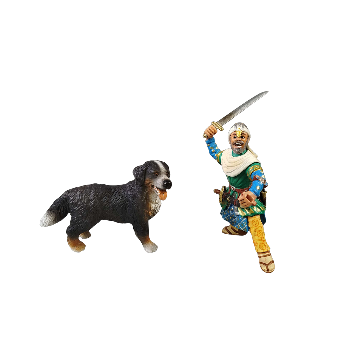 Schleich Bundle Ritter Merlin 70205 Prinz 70050 4 Teile Figuren & Hund