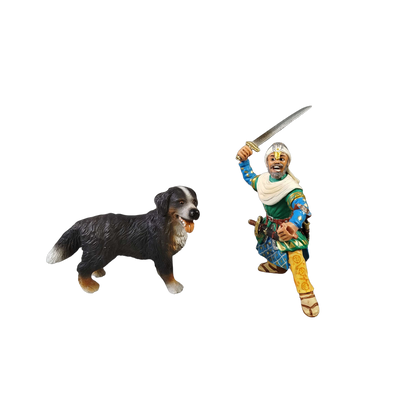 Schleich Bundle Ritter Merlin 70205 Prinz 70050 4 Teile Figuren & Hund