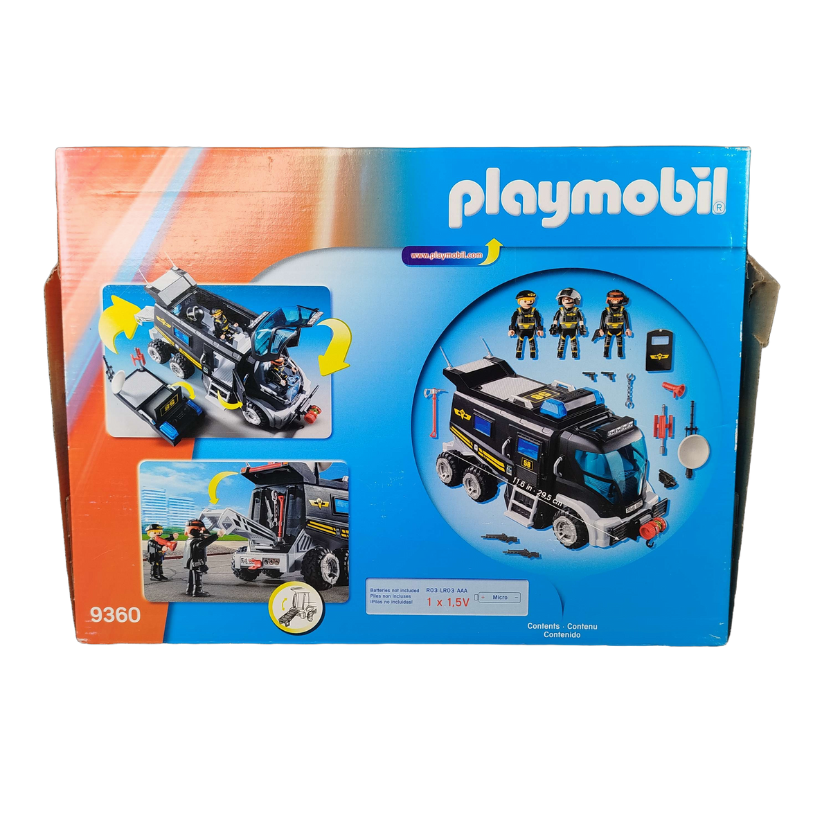 Playmobil Tactical Unit Truck 9360 LKW mit Zubehör & Licht & Sound