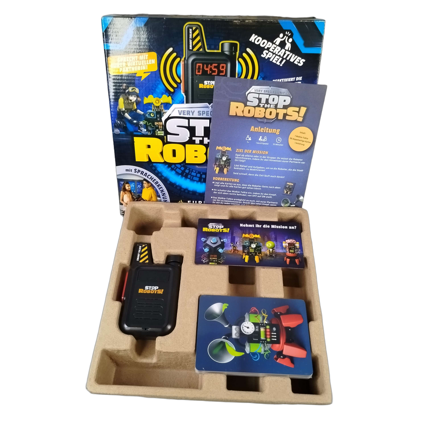 HUCH! Stop the Robots! Elektronikspiel & Brettspiel, ab 6 Jahre
