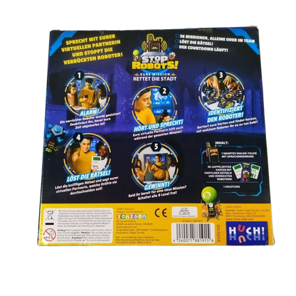 HUCH! Stop the Robots! Elektronikspiel & Brettspiel, ab 6 Jahre