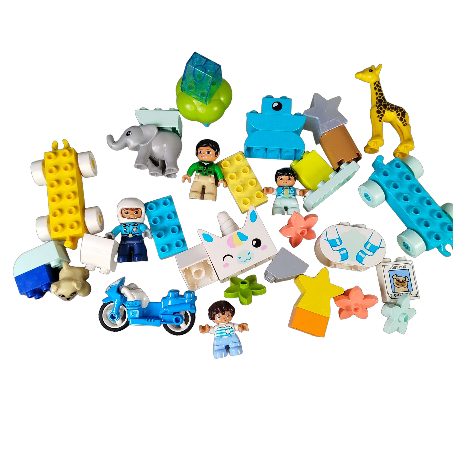 LEGO Bundle Duplo Figuren & Motorrad Set