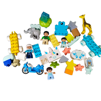 LEGO Bundle Duplo Figuren & Motorrad Set