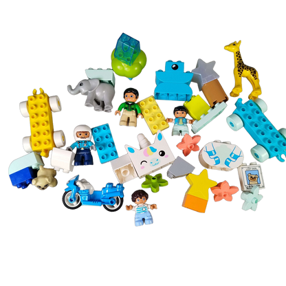 LEGO Bundle Duplo Figuren & Motorrad Set