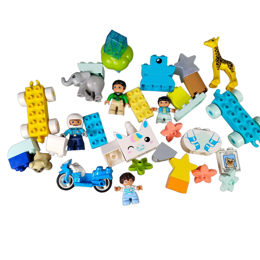 LEGO Bundle Duplo Figuren & Motorrad Set
