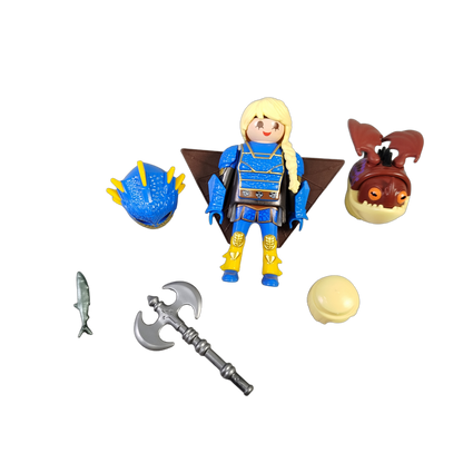 Playmobil Astrid mit Fluganzug & Nimmersatt 70041 Figuren Set