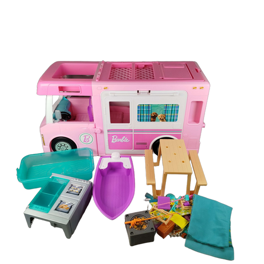 Mattel Barbie 3-in-1 DreamCamper Wohnmobil Spielset