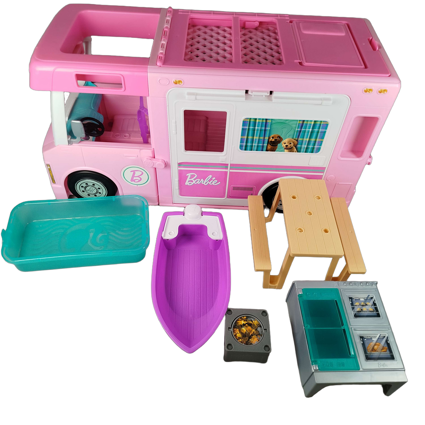 Mattel Barbie 3-in-1 DreamCamper Wohnmobil Spielset