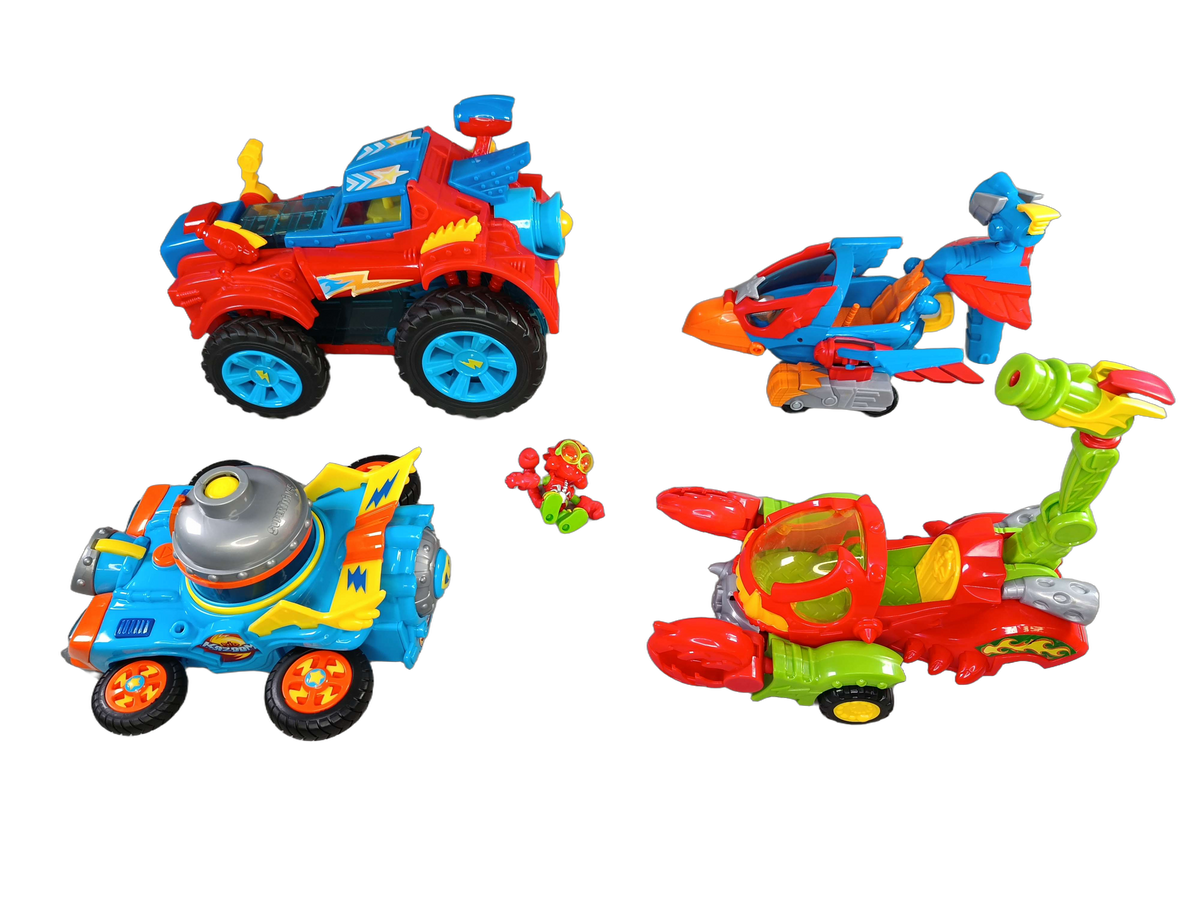 SuperThings Bundle Rivets großes Set Fahrzeuge & Actionfiguren