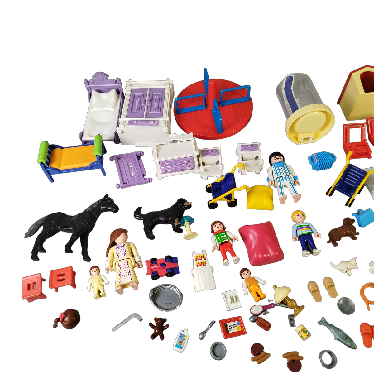 Playmobil Bundle Victorian Puppenhaus großes Set Figuren & Möbel