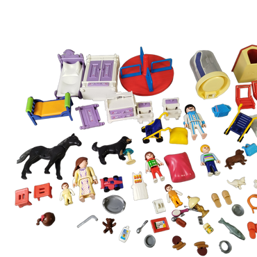 Playmobil Bundle Victorian Puppenhaus großes Set Figuren & Möbel