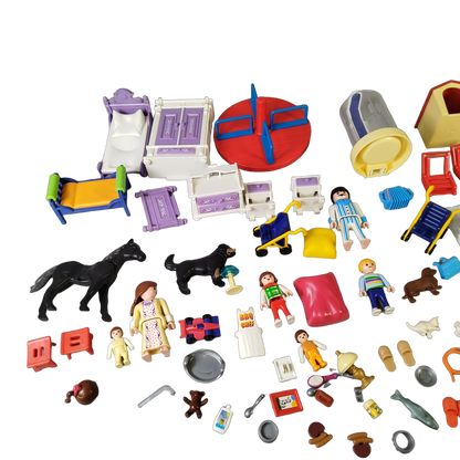 Playmobil Bundle Victorian Puppenhaus großes Set Figuren & Möbel