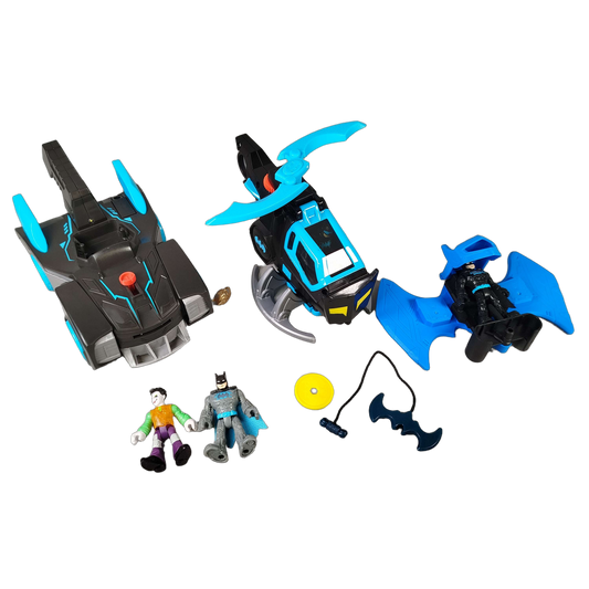 Mattel Bundle Batman Set von 6 Actionfiguren & Fahrzeuge