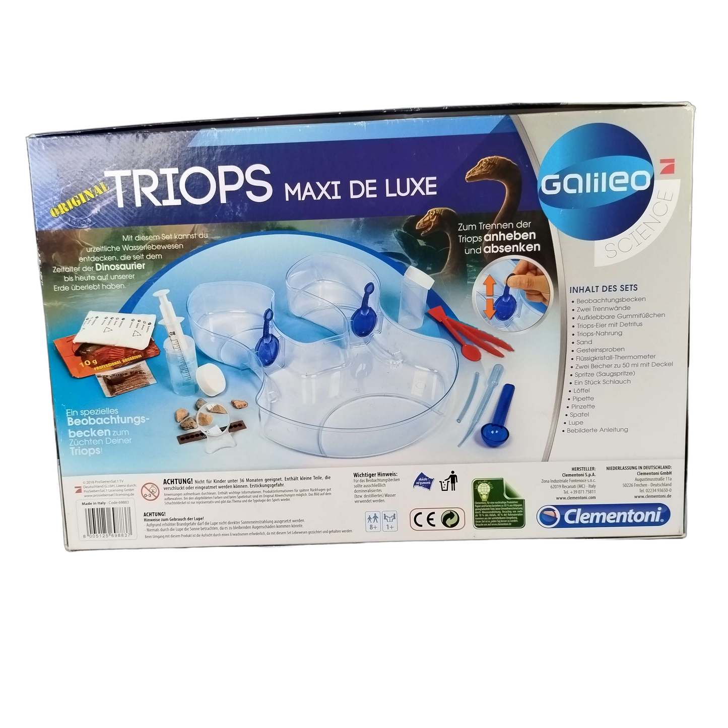 Clementoni Triops Maxi de Luxe 69688.8 Experimentierset