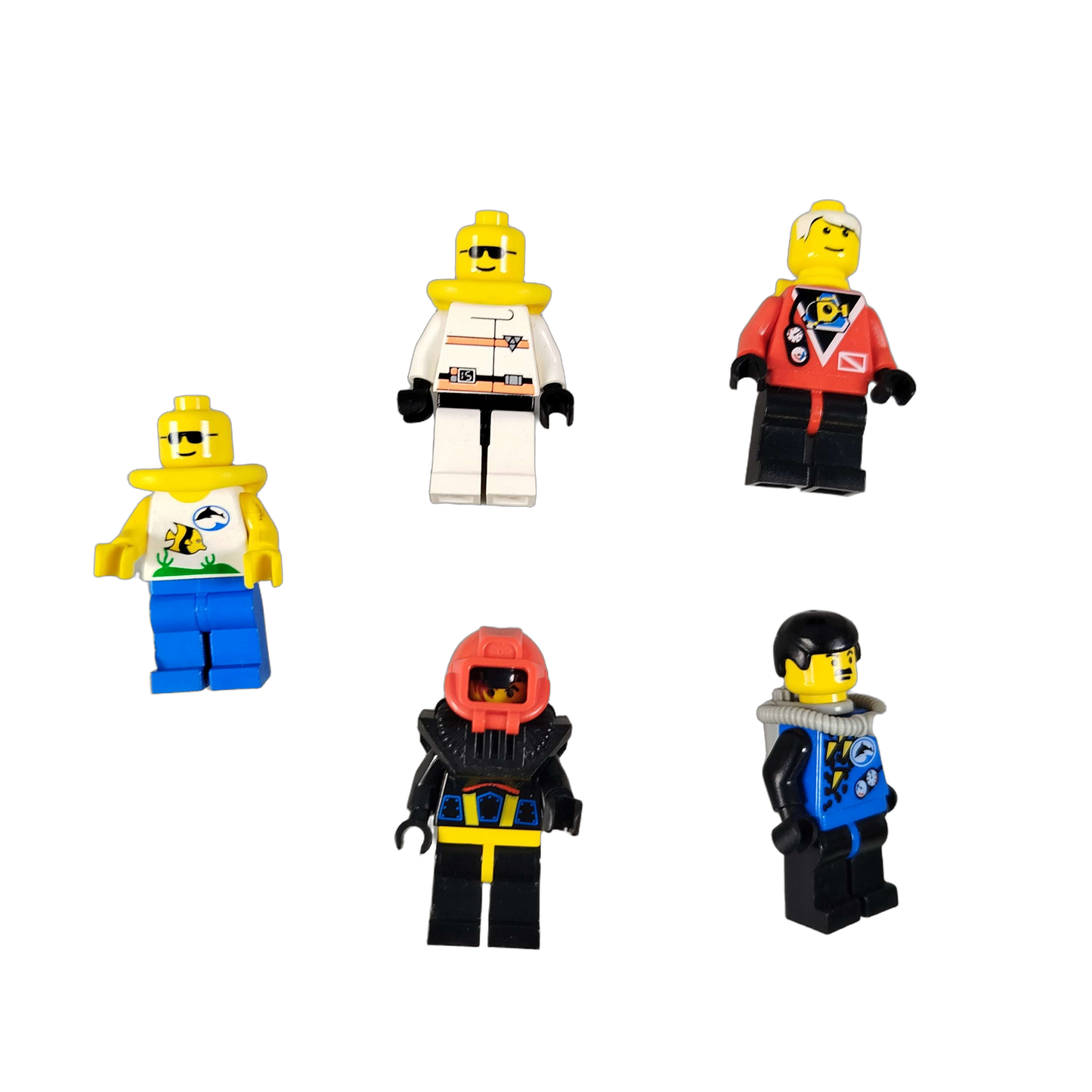 LEGO Bundle Unterwasser 5x Minifiguren Taucher Figuren