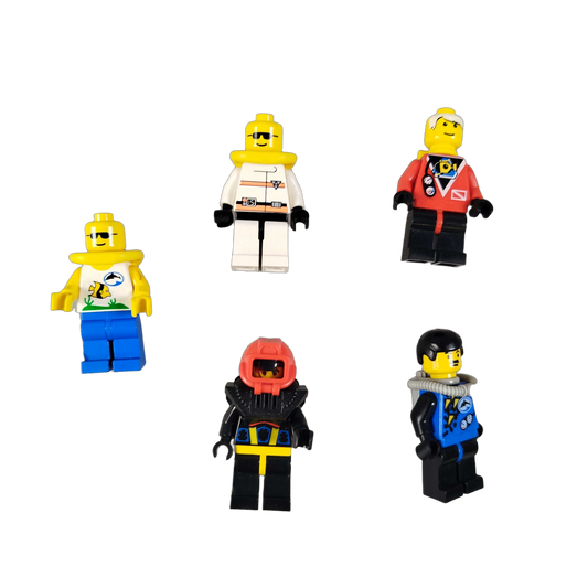 LEGO Bundle Unterwasser 5x Minifiguren Taucher Figuren