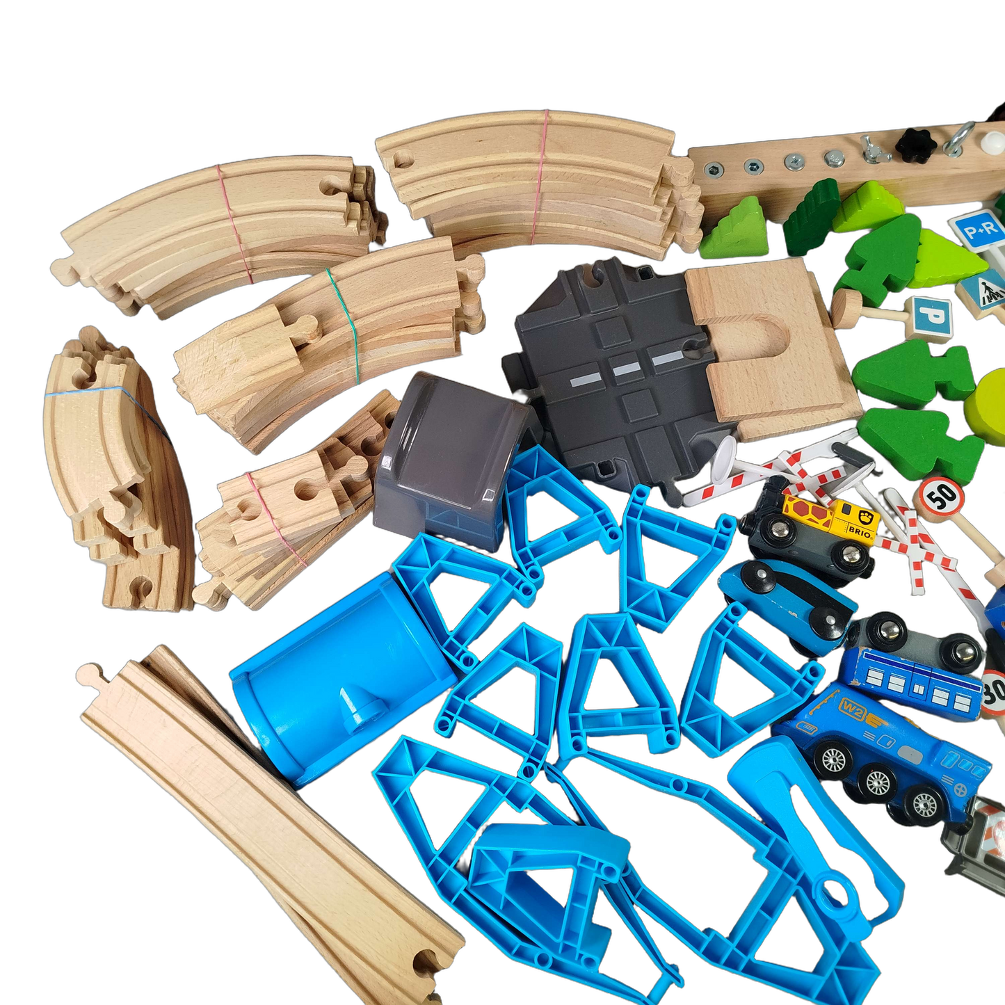 BRIO Bundle Holzeisenbahn Verkehr & Cargo Set Züge & Schienen
