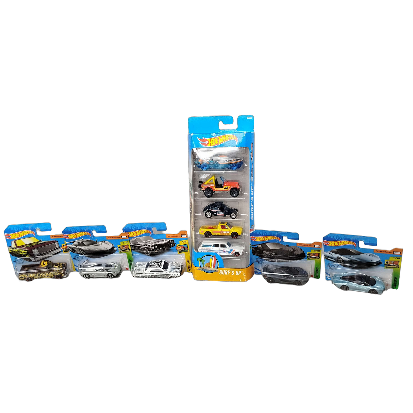 Hot Wheels Bundle Surf’s Up 10 Autos Neu