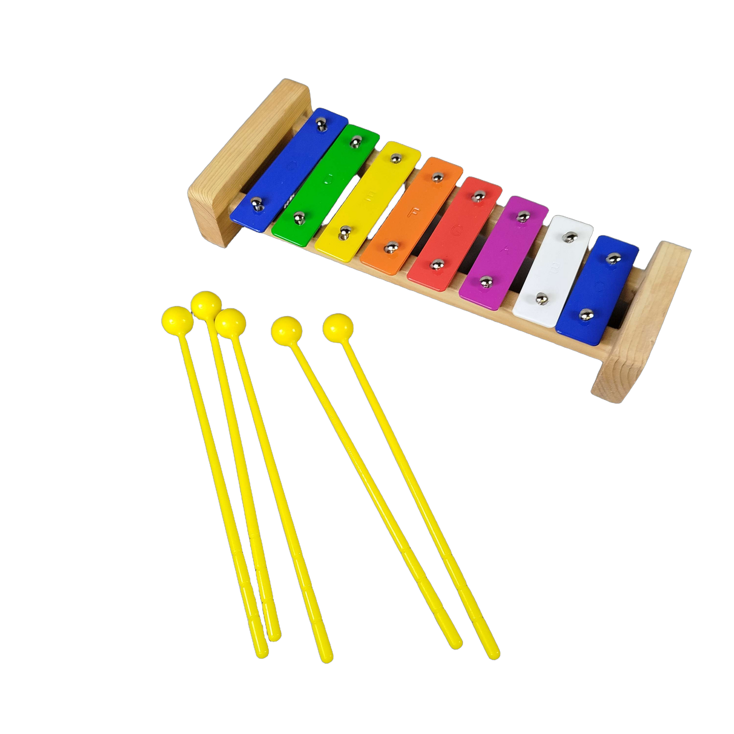 Kinder Glockenspiel mit Holzrahmen & Metallplatten, Musikinstrument